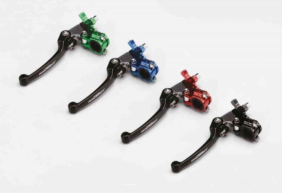 Рычаг сцепления YCF с зеленым кронштейном CNC pitbikemarket.ru