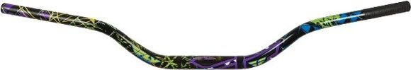 Руль алюминиевый 1-1/8 (28,6 мм) FLY RACING AERO TAPER  SX (811 x 85) фиолетовый/желтый/черный pitbikemarket.ru