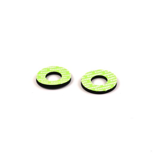 Ограничители (донаты) ручек руля SM-PARTS Kawasaki зеленые pitbikemarket.ru