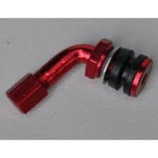 Вентиль бескамерной покрышки 90 град. CNC (красный)  TW pitbikemarket.ru