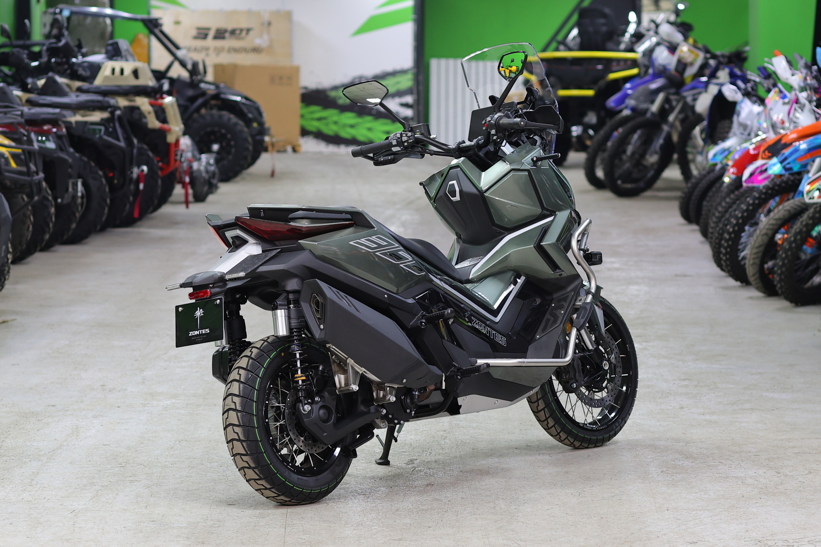 Максискутер ZONTES ZT368-G (ZT1P79MP EFI) 17/14 (2025 г.) ПТС (Зеленый)-3