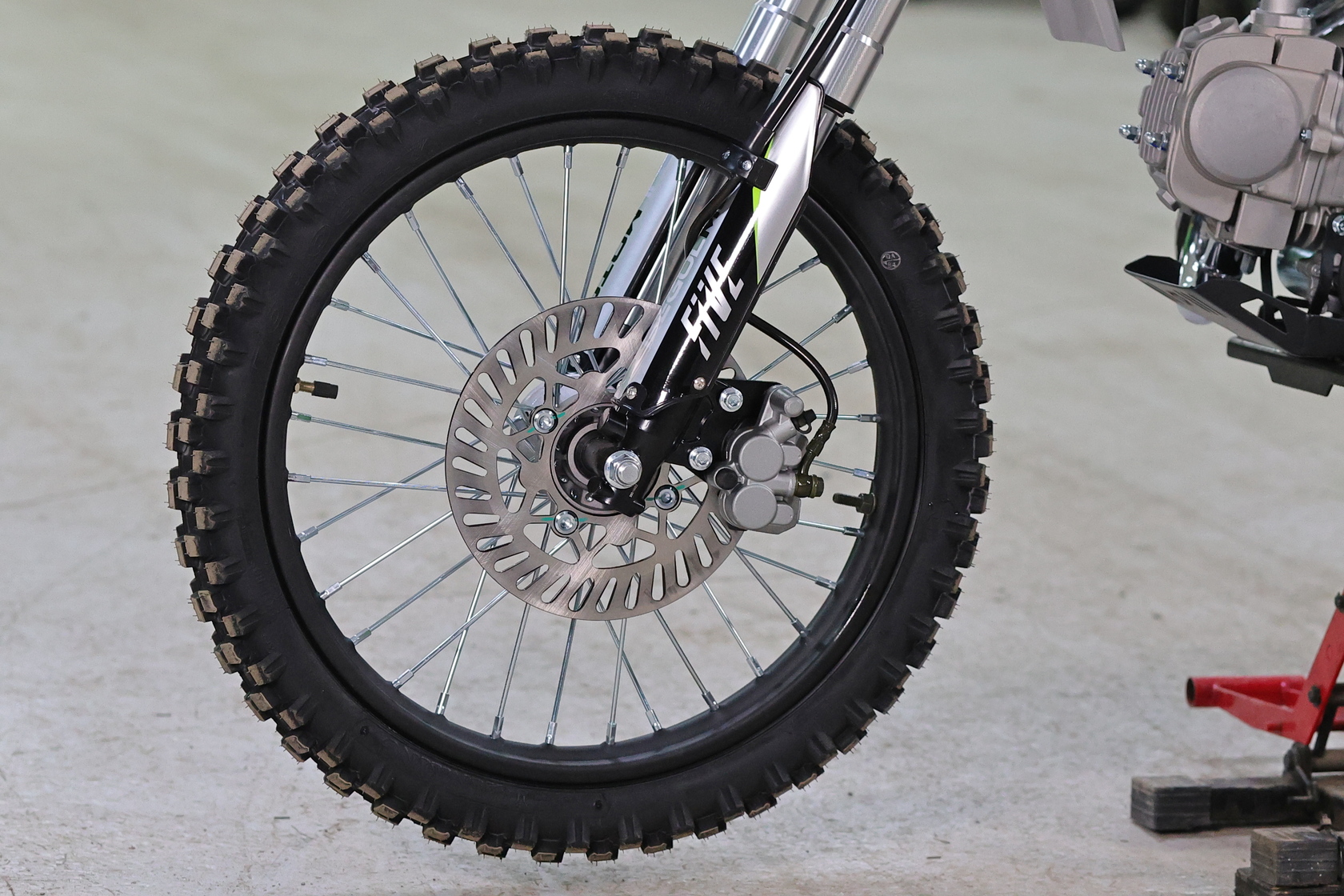 Питбайк Regulmoto FIVE EA (полуавтомат КПП) (Серый/ черный)-8