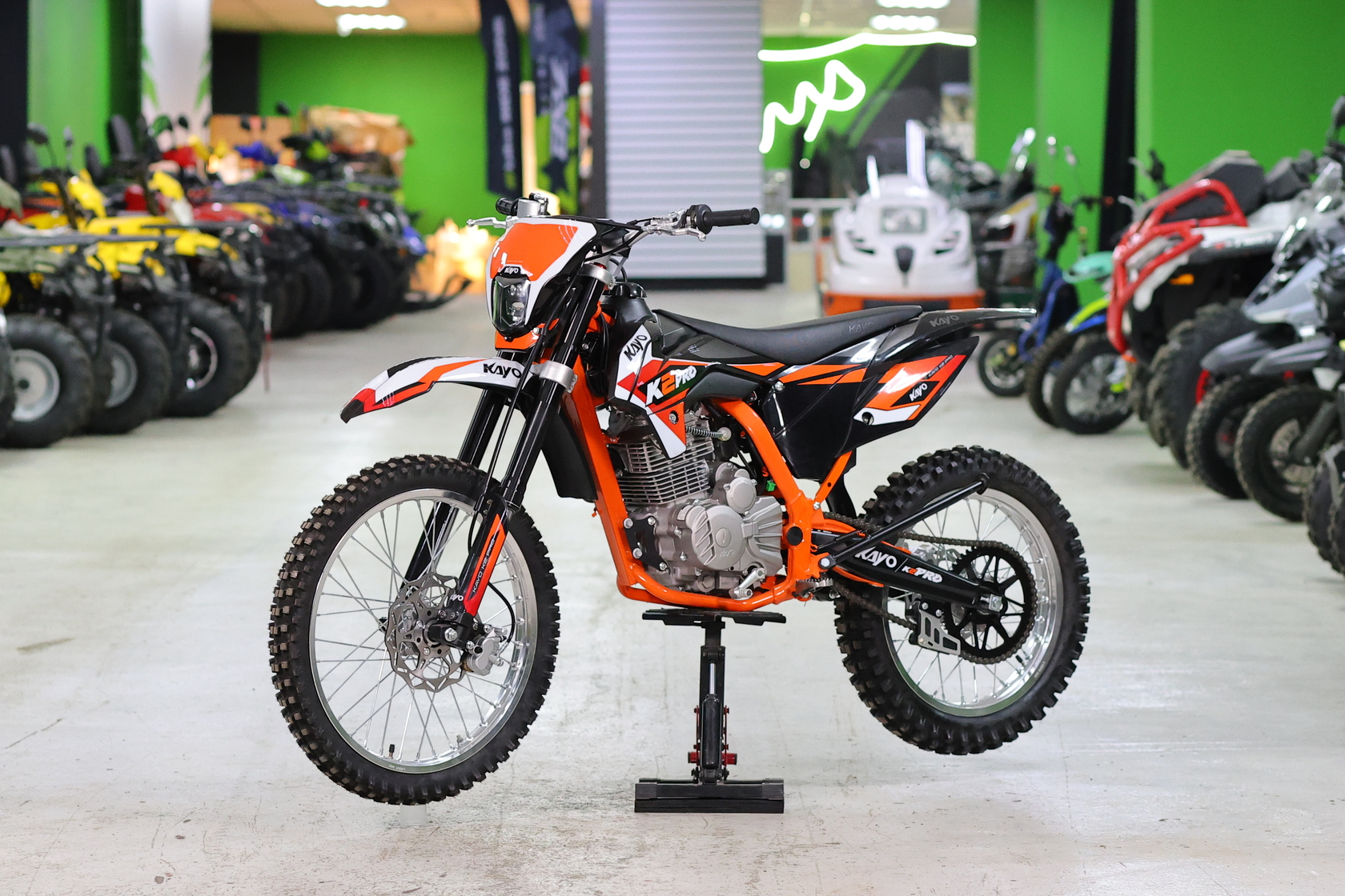 Мотоцикл кроссовый KAYO K2 PRO 21/18 (CB300) (2024 г.) (Без ПТС)-1